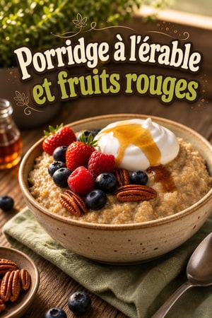 Avoine au sirop d'érable lentement cuite en mijoteuse