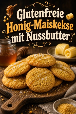 Glutenfreie Honig-Butter-Maiskekse mit brauner Butter