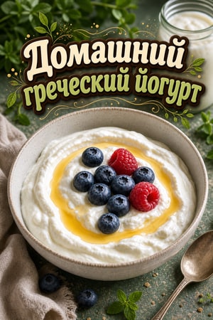 Домашний сливочный греческий йогурт на живой закваске