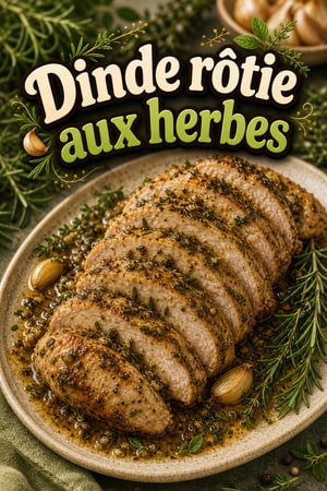 Filets de dinde rôtis à l'ail et aux herbes fraîches