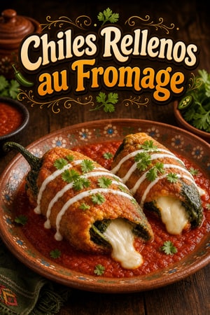Chiles Rellenos Authentiques au Fromage Fondant