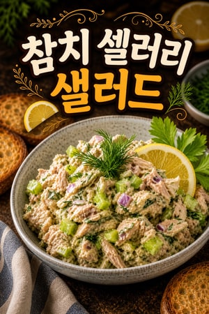 아삭한 셀러리와 상큼한 레몬을 더한 정통 참치 샐러드 황금 레시피