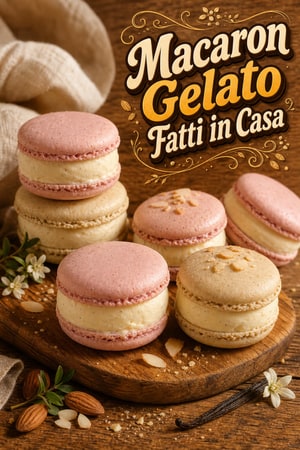 Ricetta Sandwich di Macaron al Gelato Fatti in Casa