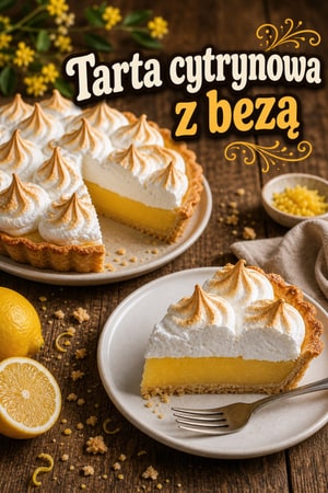 Klasyczna tarta cytrynowa z bezą i maślanym spodem