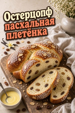 Osterzopf — немецкий пасхальный плетёный сладкий хлеб