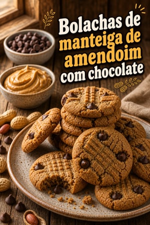 Bolachas de Manteiga de Amendoim — 3 Ingredientes Rápidas