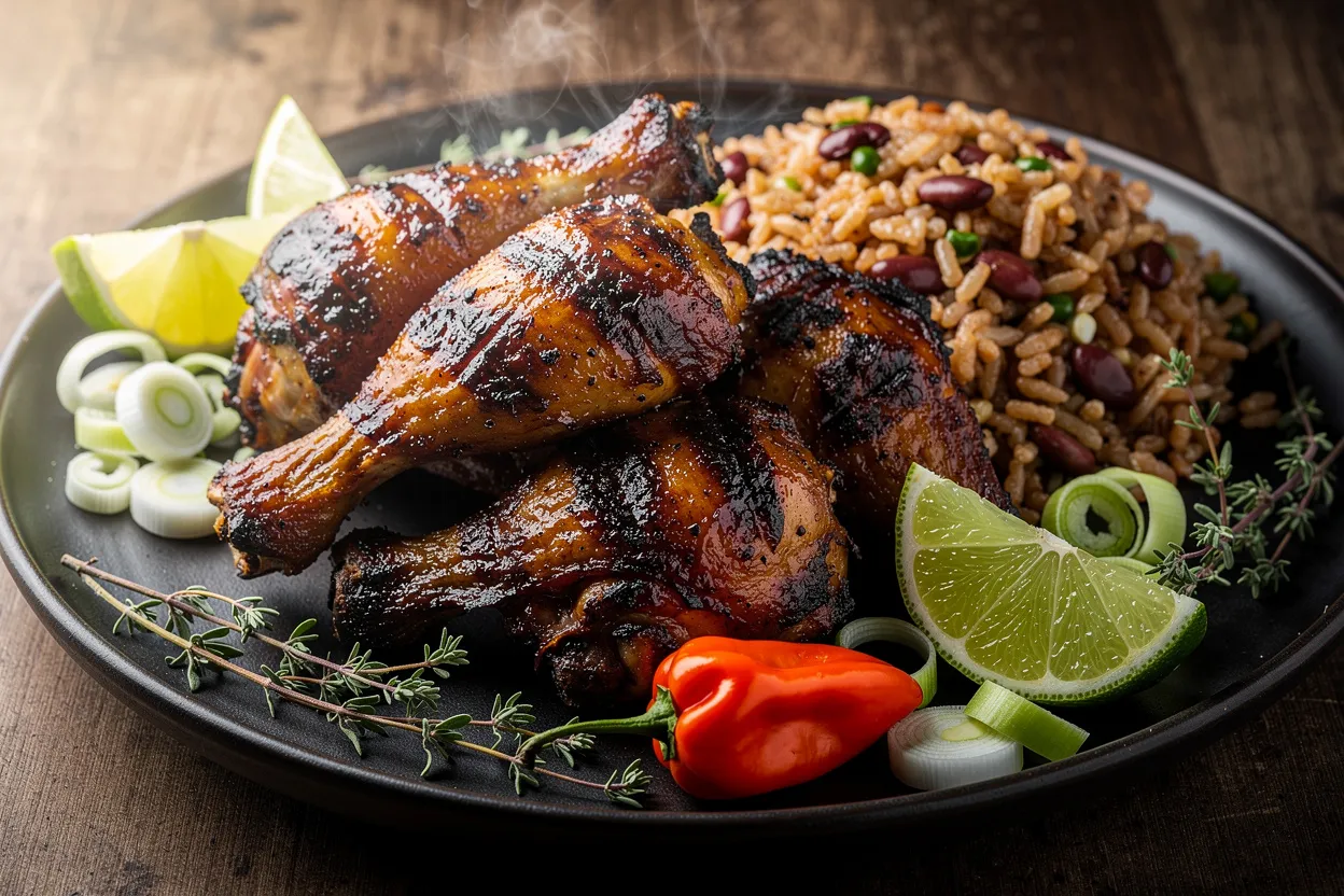 Authentic Jamaican Jerk Chicken with Citrus Marinade