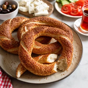 Authentic Turkish Simit (Sesame Crusted Bread Rings)