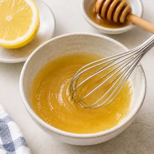 Honey and lemon juice whisked into a glossy glaze.