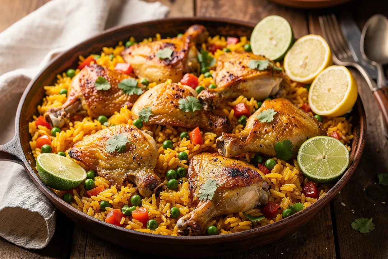 클래식 Arroz con Pollo — 한 냄비로 만드는 라틴 치킨 라이스(따뜻하고 든든한 가족식)