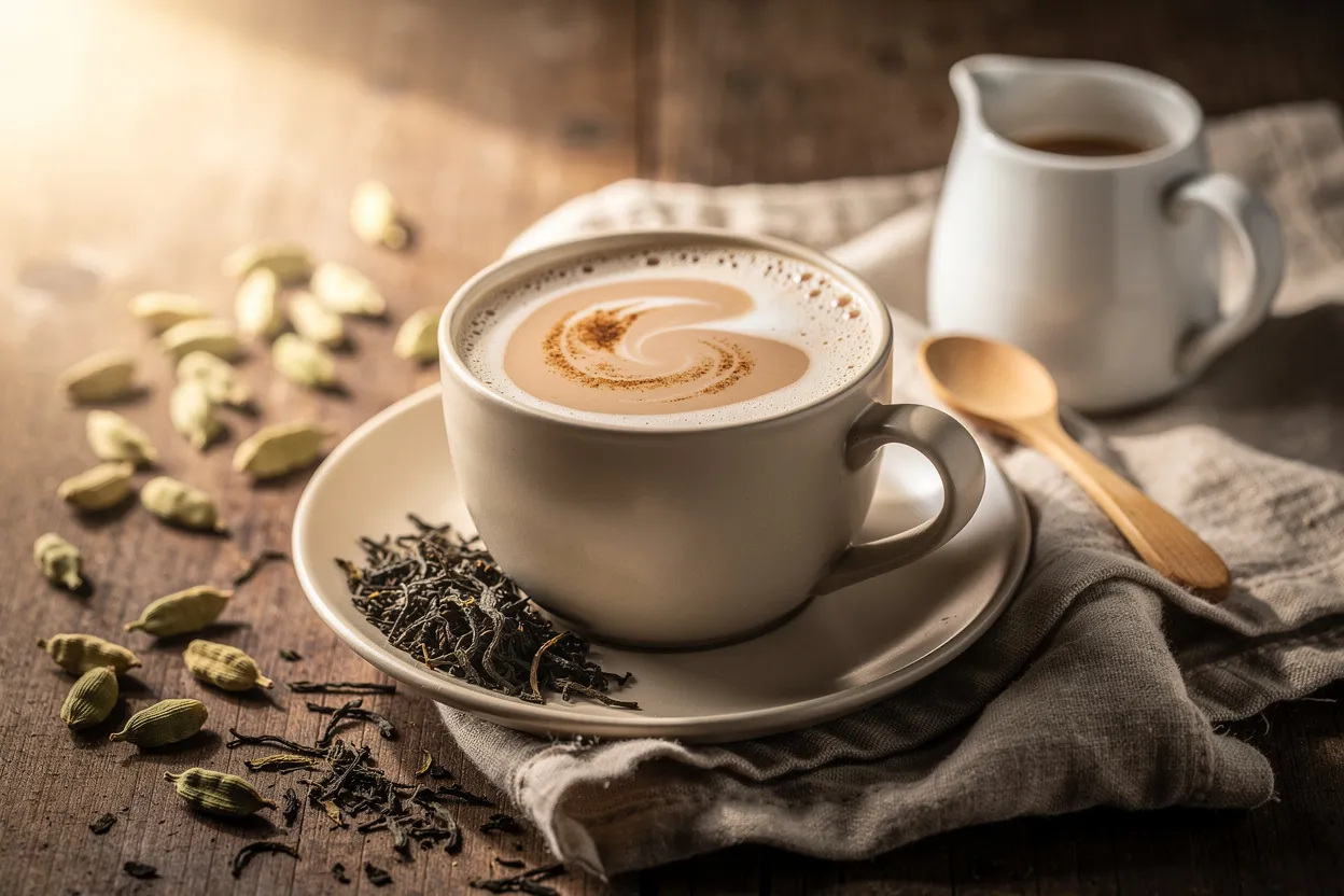 Klassischer Ceylon-Milchtee mit Kardamom – Wohlfühltrunk