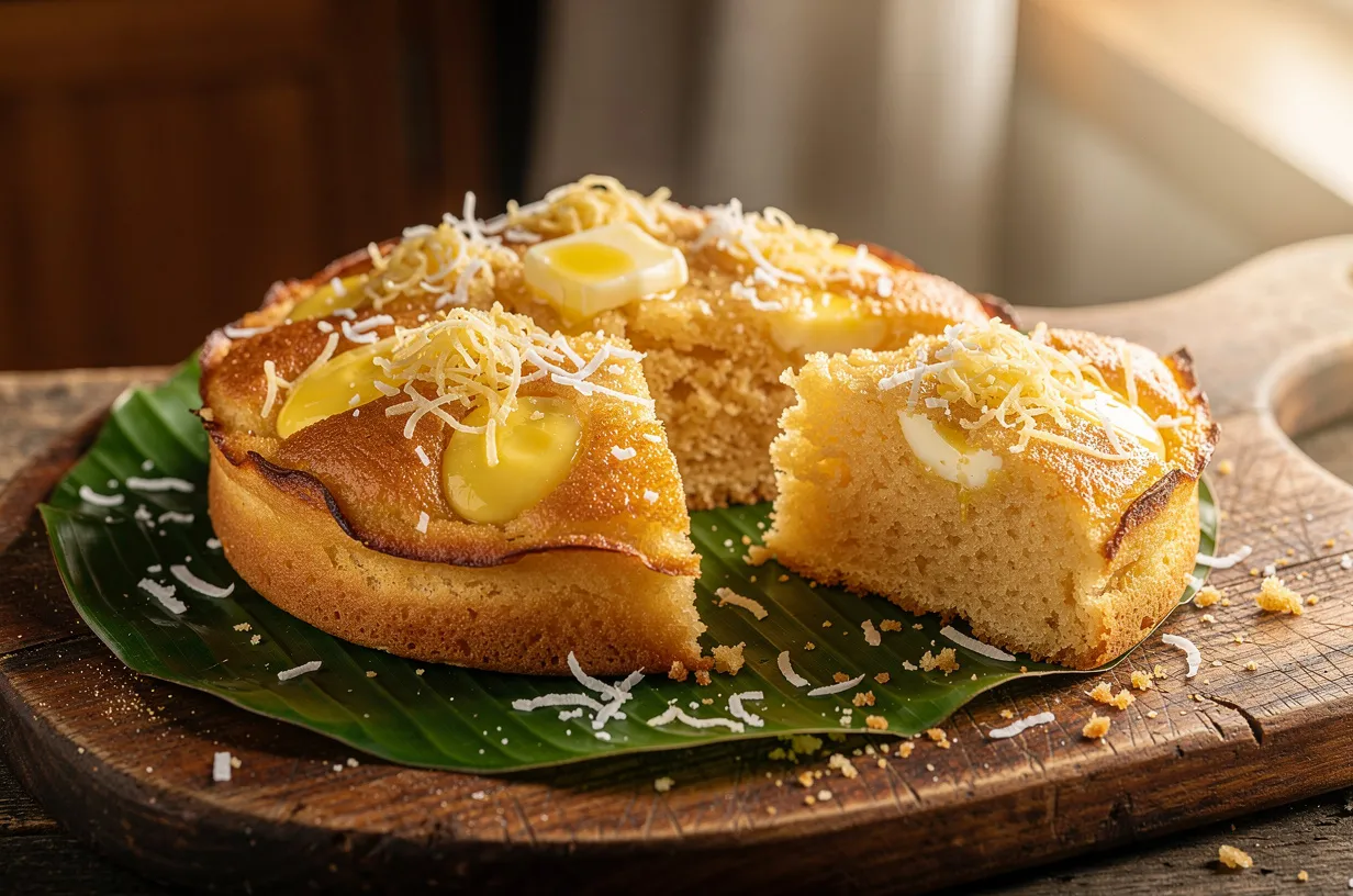 Bibingka classica: torta di riso al cocco filippina