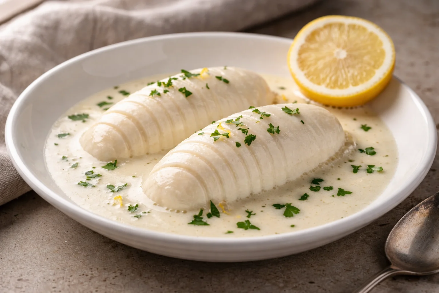 Classic Fish Quenelles with Light Velouté Sauce Recipe