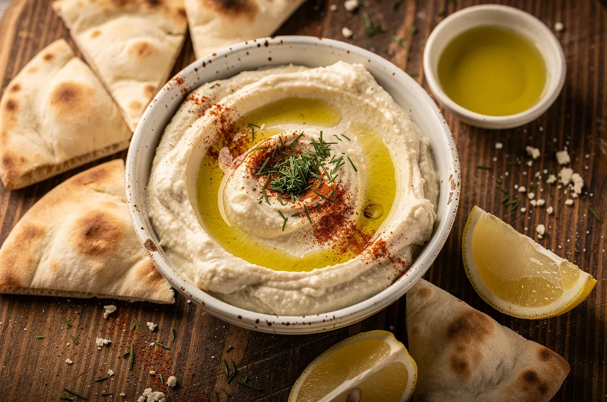 Classic Greek Taramasalata with Lemon & Olive Oil Recipe