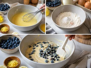 Plumcake Classico ai Mirtilli e Limone con Glassatura Dolce