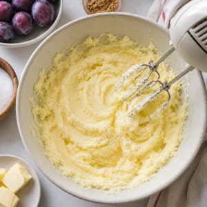 Butter und Zucker hell und luftig cremig geschlagen