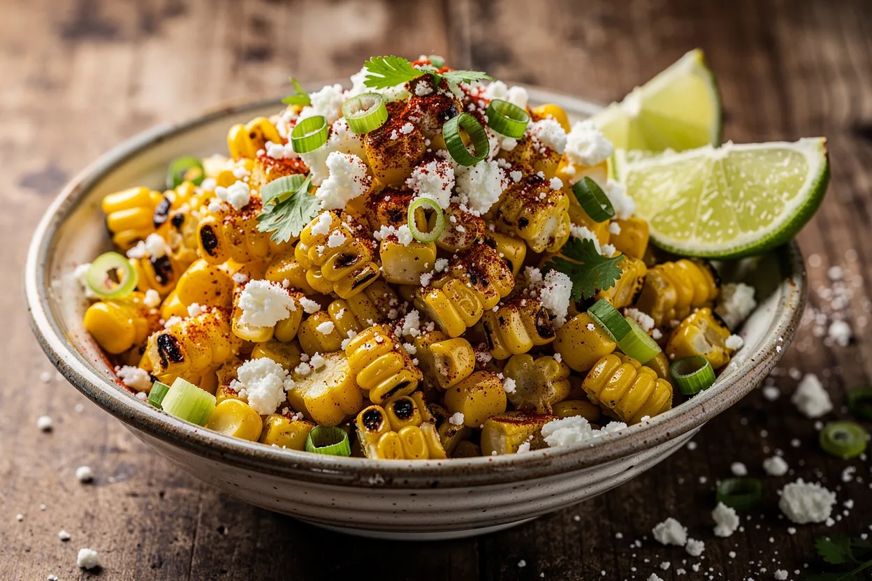 Creamy Mexican Street Corn Salad (Esquites Style) — Cotija