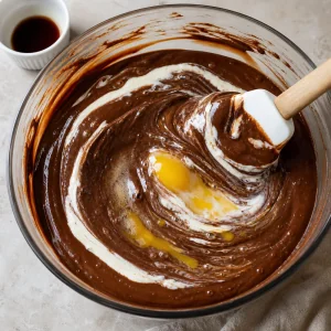 Silky chocolate filling with egg and cream folded in
