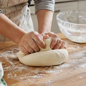 Family-Style Homemade Personal Pizzas with Fresh Toppings