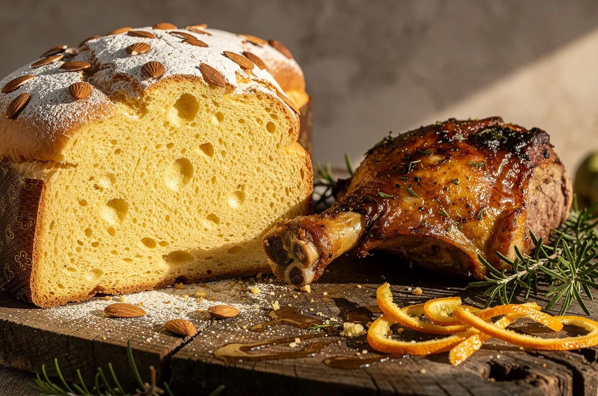 Oster-Colomba mit Kräuter-Lammkeule & Orangen-Glasur