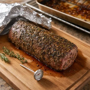 Buffet Elegante para Aniversário com Carne de Vaca Ervas e Legumes