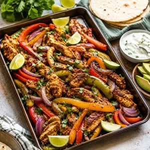 Sizzling Family-Style Sheet Pan Chicken Fajitas