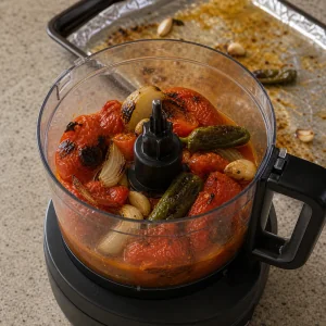 Domowa salsa z pieczonych pomidorów – przepis krok po kroku
