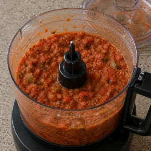 Domowa salsa z pieczonych pomidorów – przepis krok po kroku