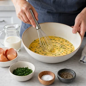 Smoked Salmon and Asparagus Frittata with Goat Cheese