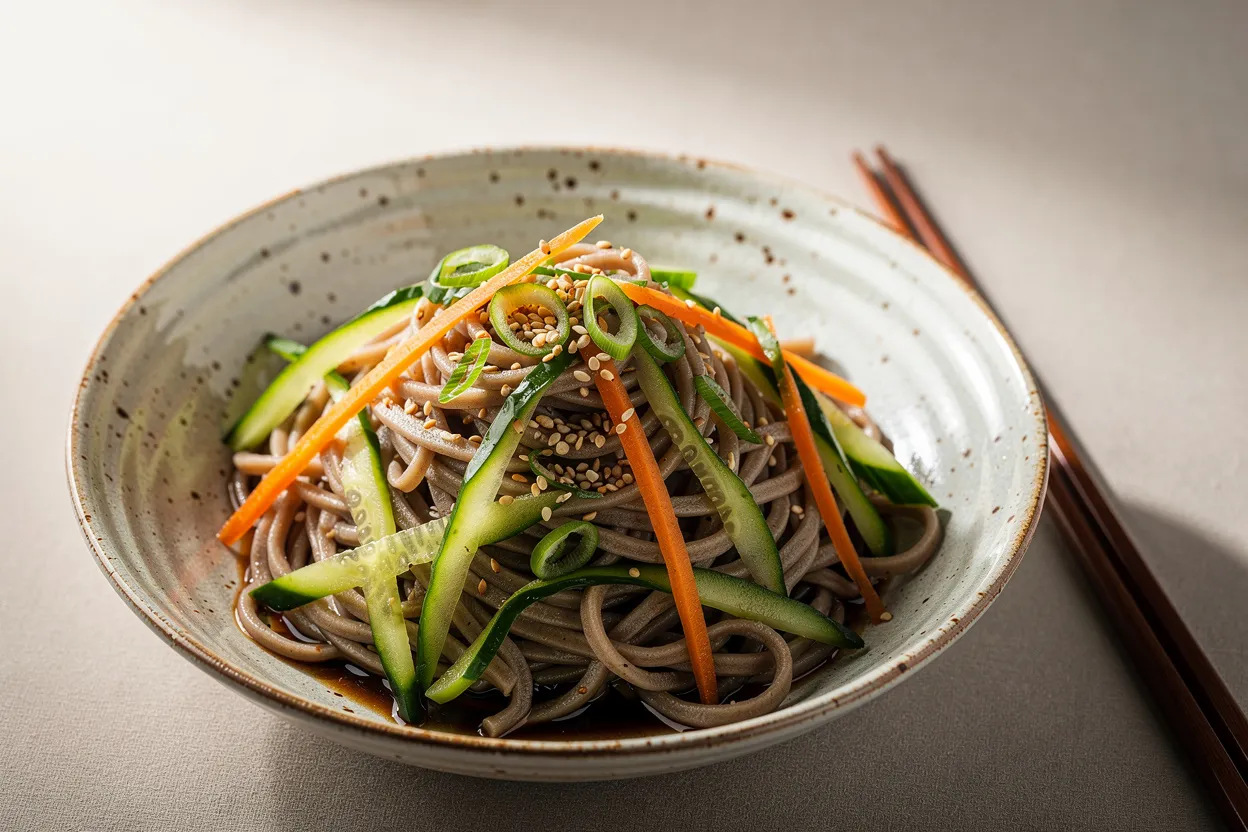 Gluten-Free Soba Noodles with Sesame-Soy Dressing Recipe