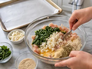 Mini High-Protein Greek Chicken and Feta Power Bites