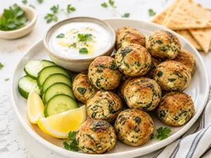 Mini High-Protein Greek Chicken and Feta Power Bites