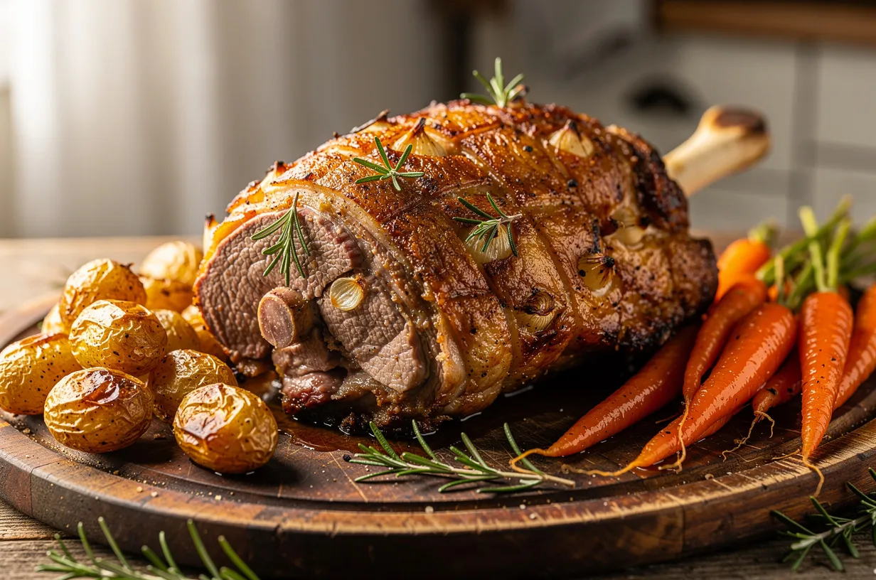 Ziołowy gigot d'agneau — wielkanocny udziec jagnięcy
