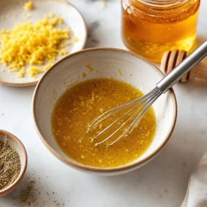 Glace de mel e manteiga batido com cardamomo e raspas de limao