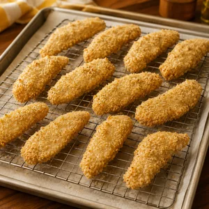 Homemade Crispy Chicken Tenders with Creamy Honey Mustard