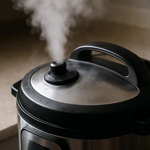 Para uchodzi z zaworu Instant Pot.