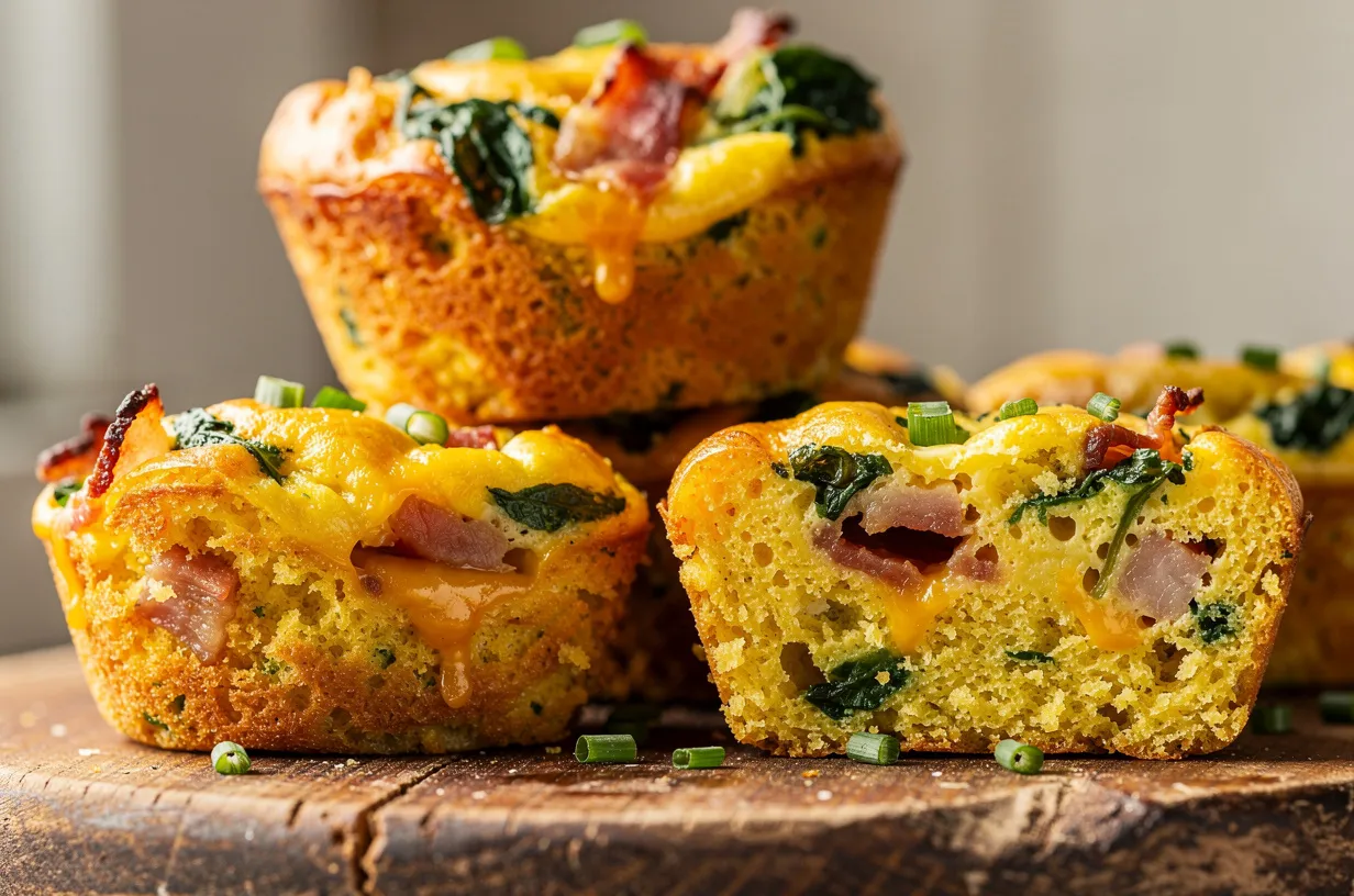 Keto Bacon, Egg & Cheese Breakfast Muffins (Low-Carb)