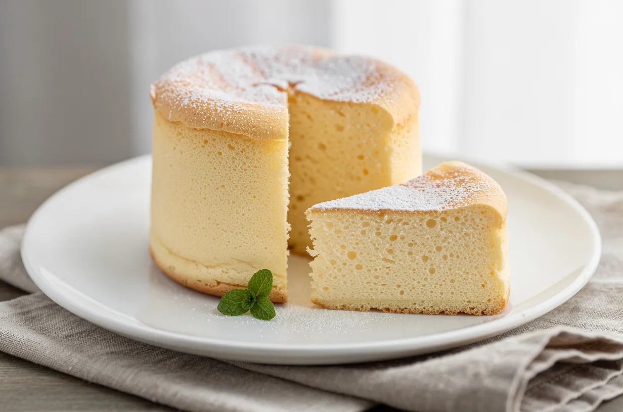 Light Japanese Soufflé Cheesecake (Cotton Cheesecake)