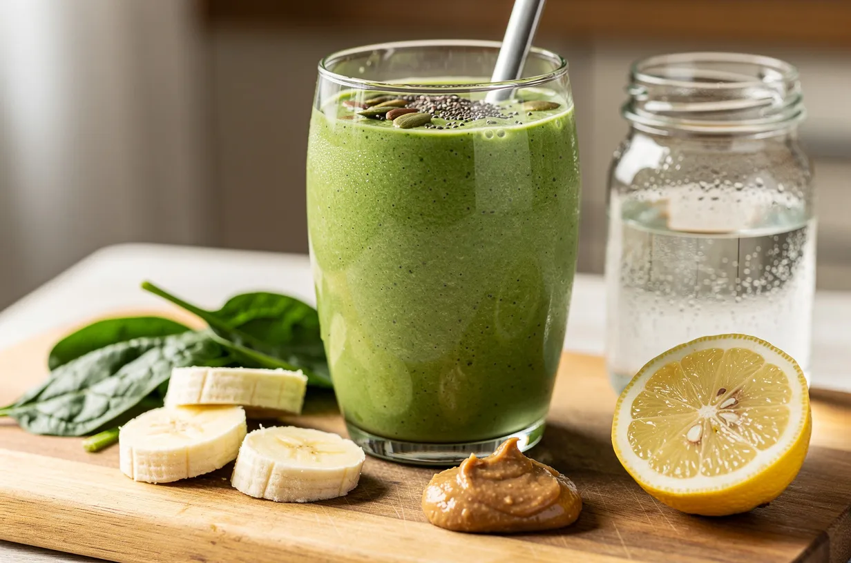 Magnesiumreicher Spinat-Smoothie gegen Migräne – täglich