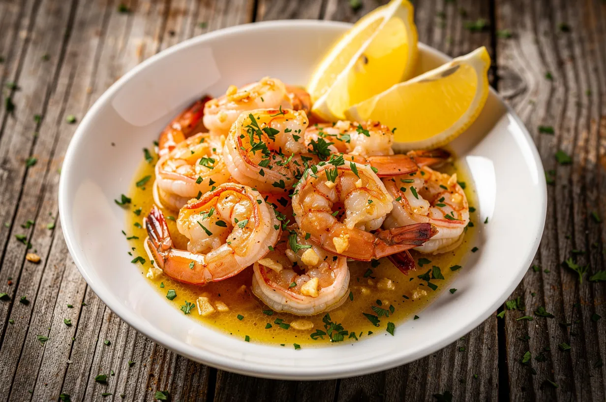 Microwave Garlic Butter Shrimp - Quick 5-Minute Dinner