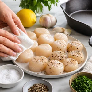 Pan-Seared Scallops with Lemon Garlic Herb Butter