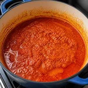 Red pepper base cooking in palm oil