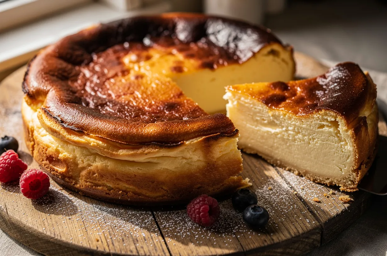 Perfect Air Fryer Basque Cheesecake with Caramelized Top