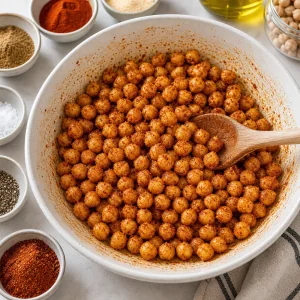 Ceci ricoperti di paprika e spezie