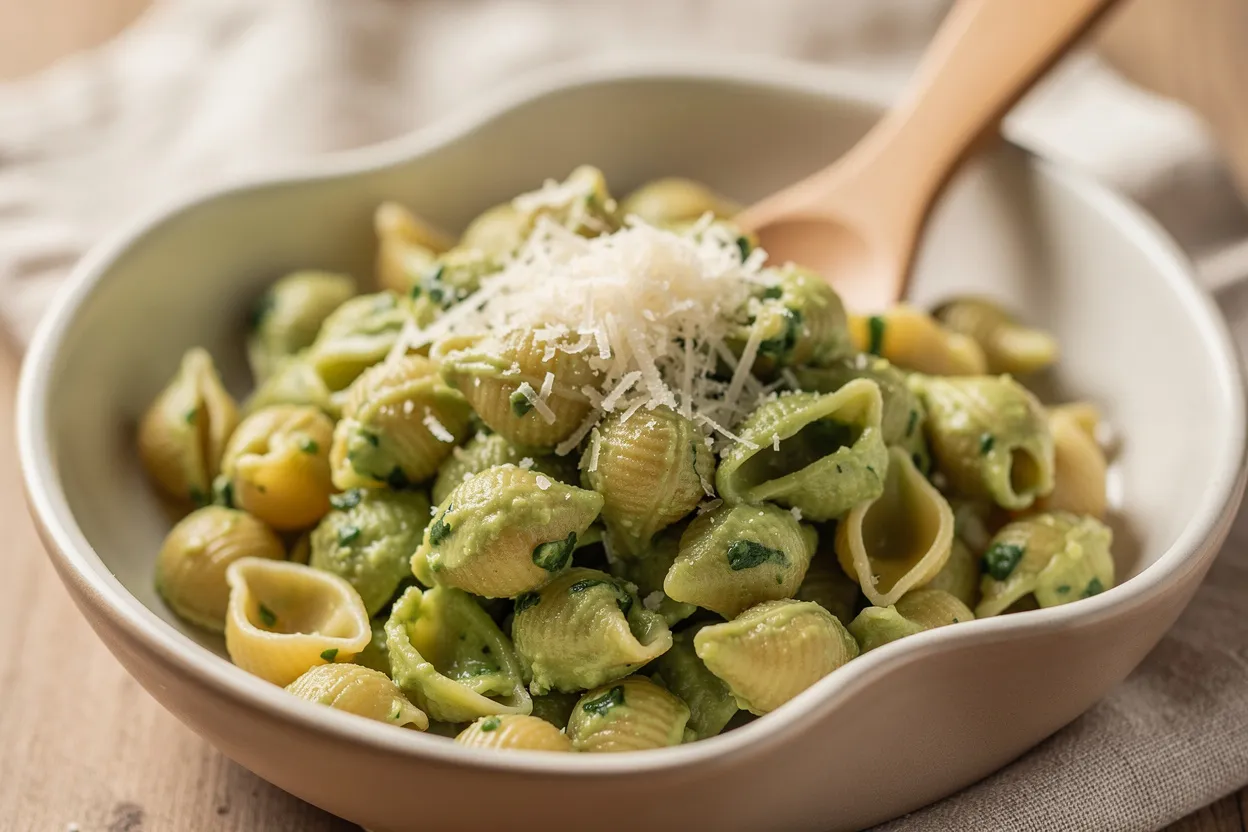 Schnelle milde Avocado-Pasta für Kleinkinder, cremig