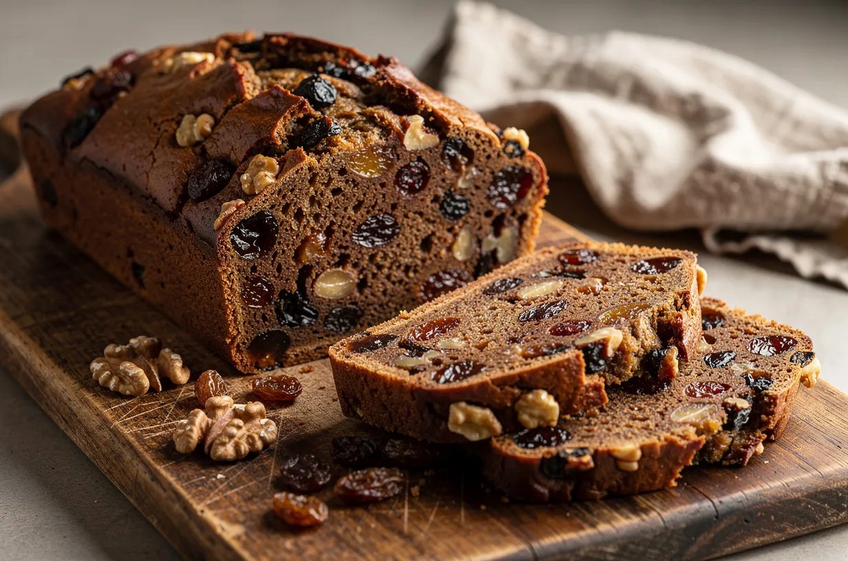 Rustikales englisches Früchtebrot mit Nüssen & Rum