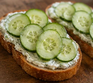 Sándwich de Salmón Ahumado en Masa Madre con Queso Crema