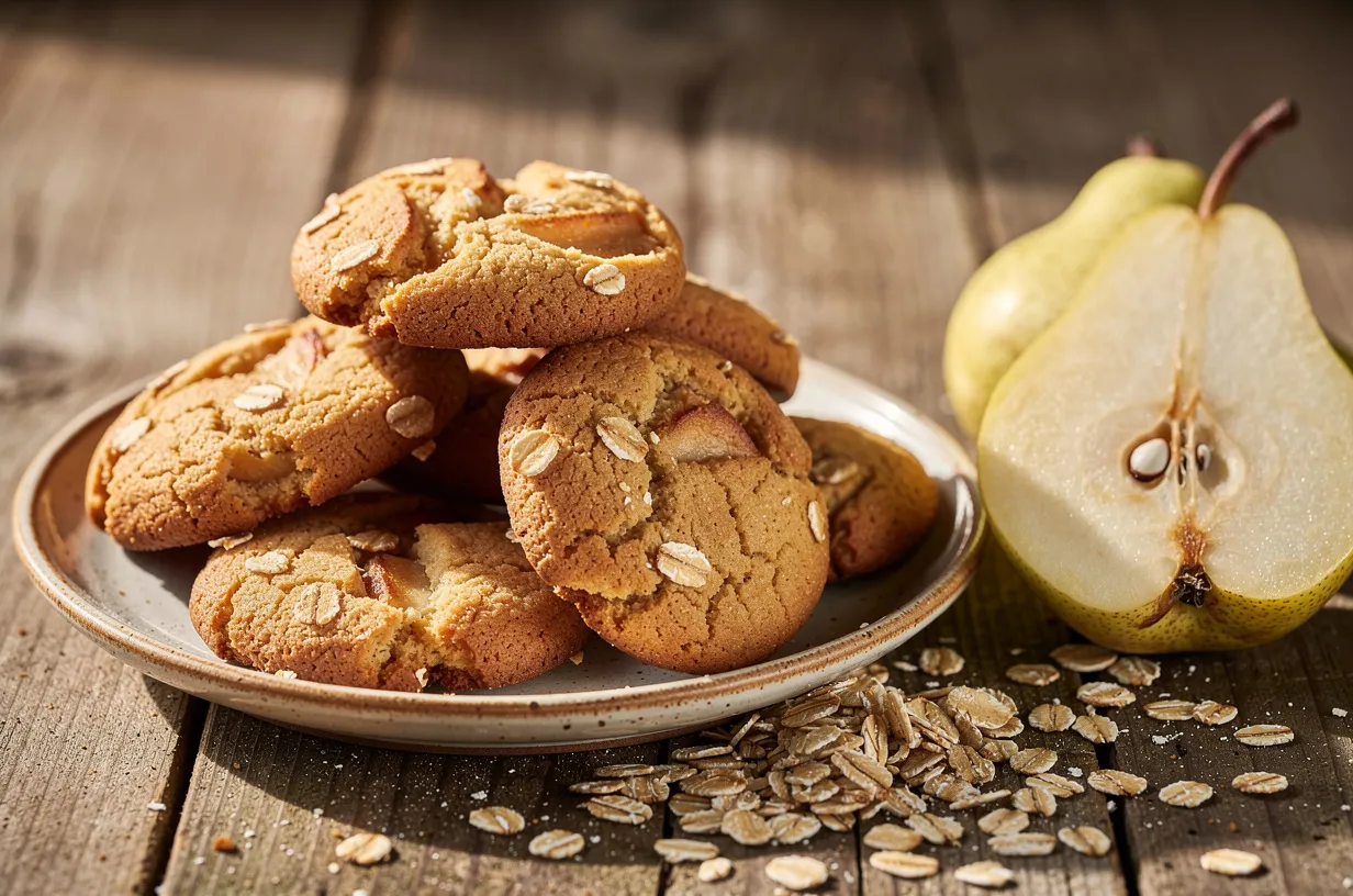 Soft 3-Ingredient Pear and Oat Cookies — Naturally Sweet