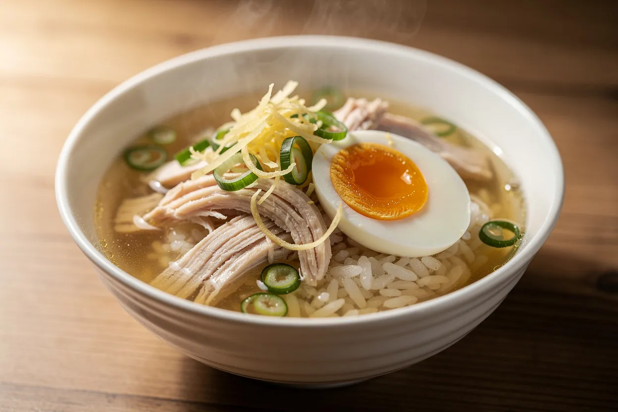 Soothing Ginger Chicken Rice Soup for Sick Days, Light