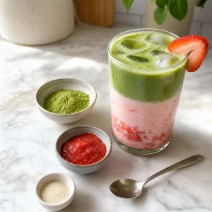 Sweetness and matcha intensity adjusted to taste